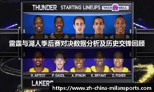 雷霆与湖人季后赛对决数据分析及历史交锋回顾